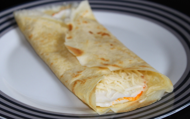 Crêpes salées au surimi