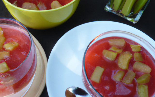 Compote rhubarbe cerise