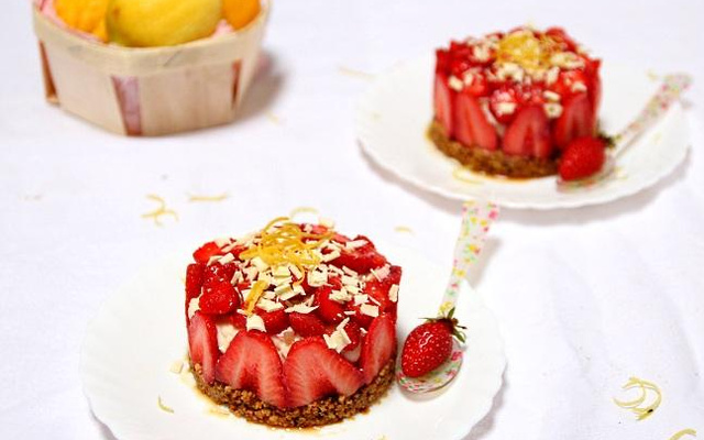Petits fraisiers mousse au citron