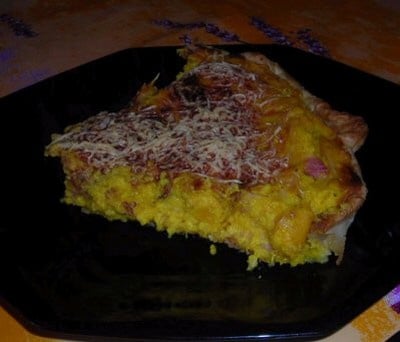 Tarte au Potiron / lardons