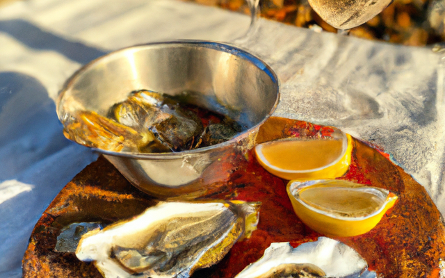 Huîtres au champagne sophistiquées