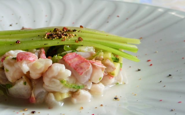 Tartare de rouget au poivre du kerala