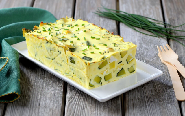 Flan de courgettes à la feta