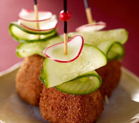 Brochettes panées de Rigotte de Condrieu