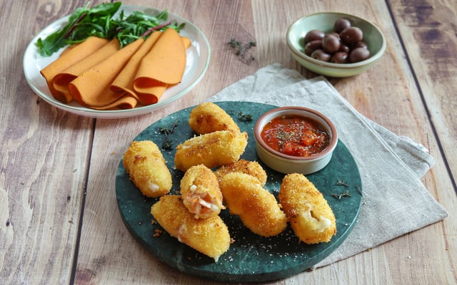 Croquetas espagnoles aux tranches végé lentilles corail