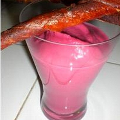 Soupe rose de betterave au kiri
