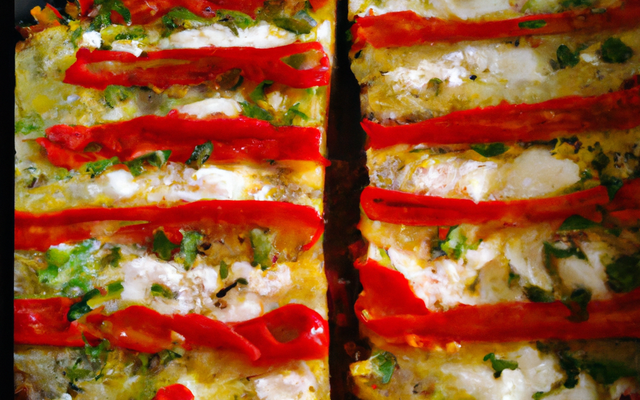 Cake poivrons mozzarella