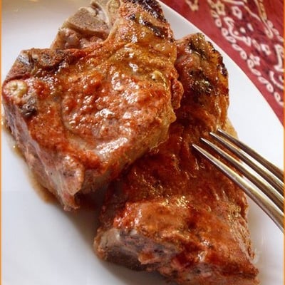 Côtes d'agneau tandoori