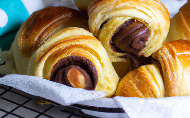 Pains dorés au chocolat