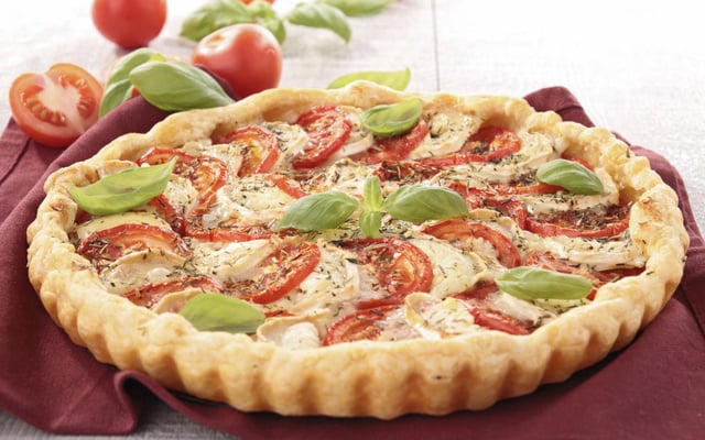 Tarte tomates mozzarella maison