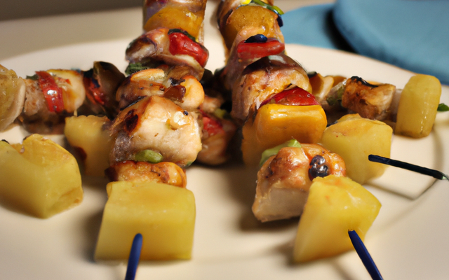 Brochettes de lotte à l'espagnole