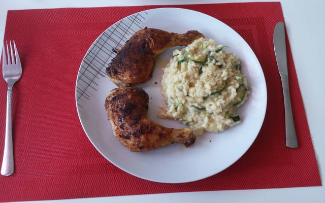 Risotto aux oignons et au parmesan