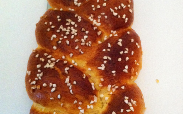 Brioche tressée au sucre