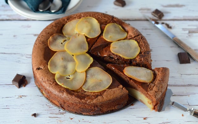 Fondant au chocolat et à la poire