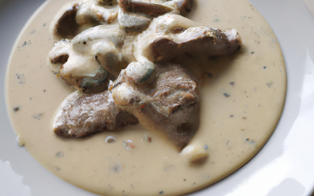 Langue de bœuf fondante à la sauce blanche