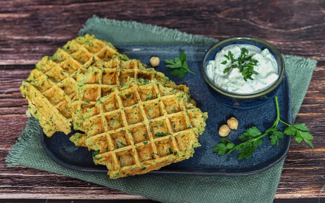 Gaufres falafels