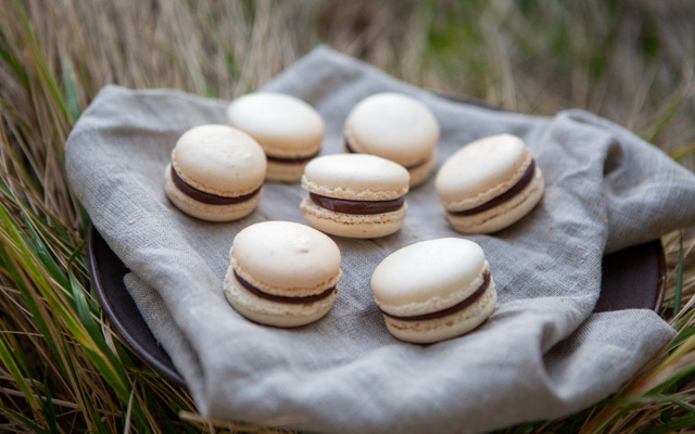 Macarons poire chocolat
