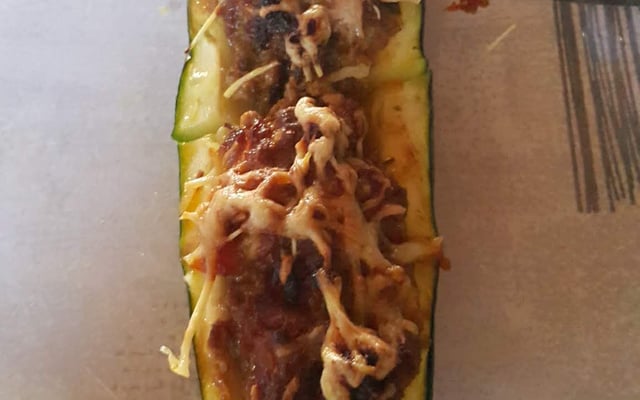 Courgettes farcies à la viande hachée
