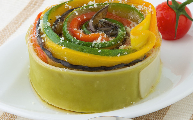 Lasagnes de légumes grillés au Société® à Saupoudrer