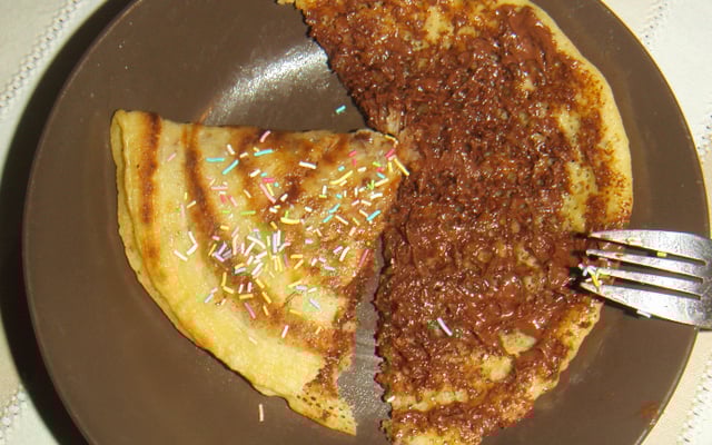 Recette crêpes épaisses au Nutella ou au miel