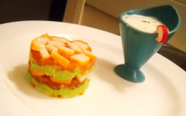 Millefeuille de surimi et sa sauce allégée