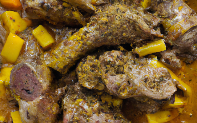 Demi-râbles de lapin aux épices et à la mangue