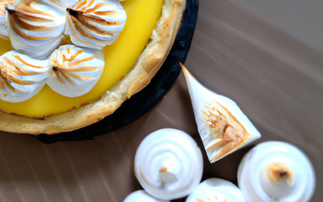 Tarte au citron et sa meringue juste grillée