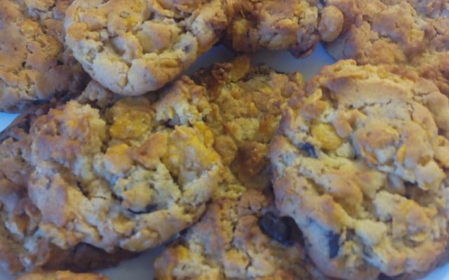 Cookies corn flakes et pépites de chocolat