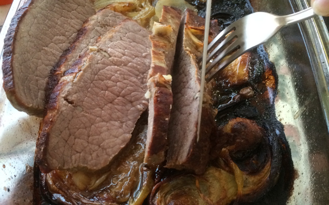 Rôti de boeuf (rosbeef) au four