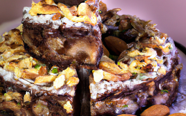 Gâteau au Nutella, noix de coco et amandes