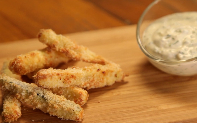 Frites de courgettes