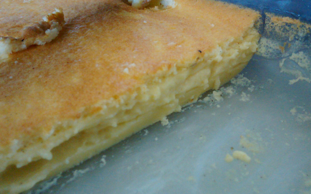 Gâteau magique vanille et citron