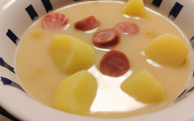 Soupe de pommes de terre à la saucisse