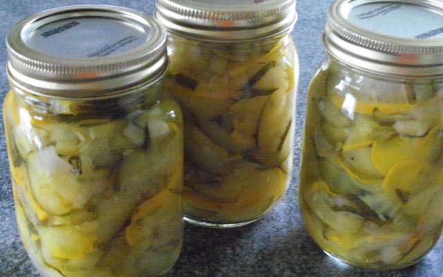 Zucchinis marinés (courgette)