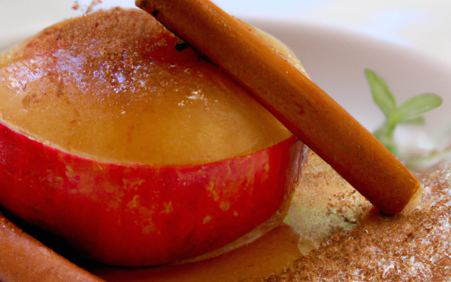 Déclinaison de pommes aux senteurs épicées, perle de Chine au pain d'épices, gelée à l'infusion d'anis étoilé et pommes poêlées cannelle