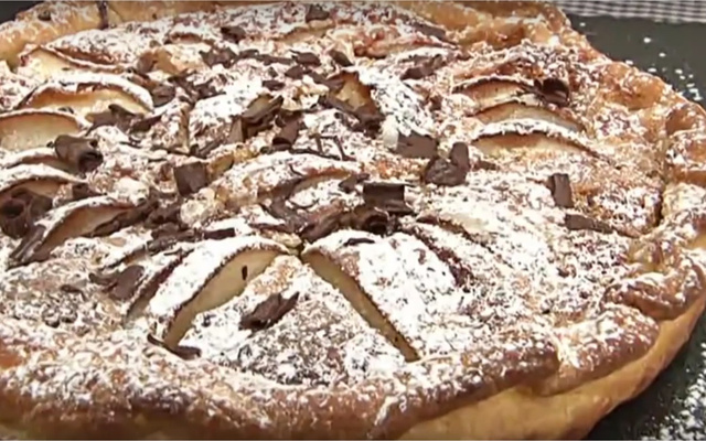 Tarte poires-chocolat