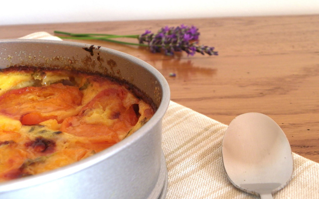 Clafoutis aux abricots et à la lavande