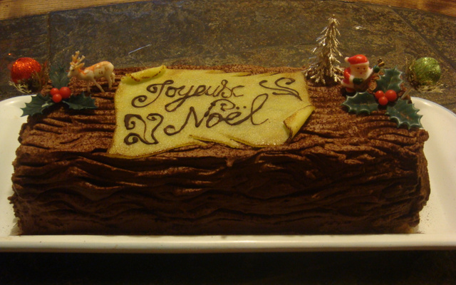 Gâteau à la crème de marron / bûche de Noël