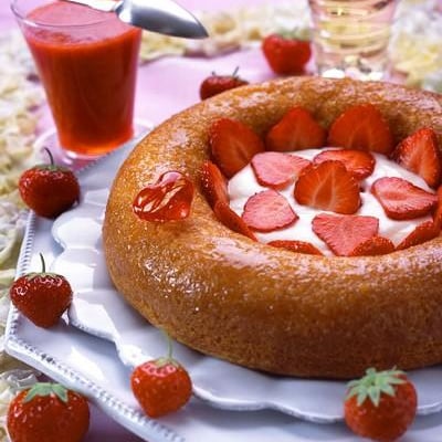 Baba aux fraises