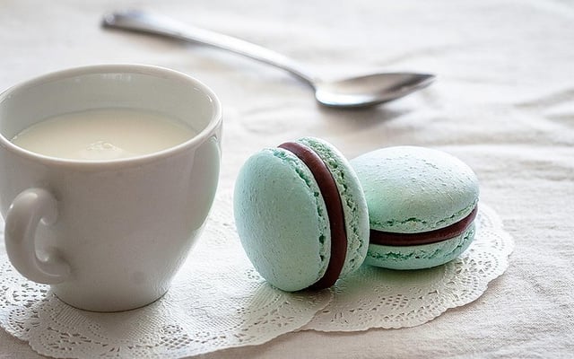 Macarons chocolat au lait