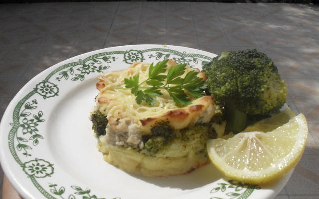 Hachis au poulet et au brocolis
