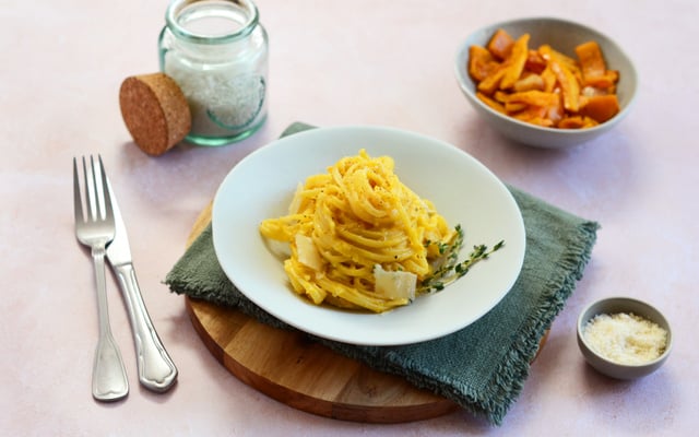 Linguines à la crème de butternut
