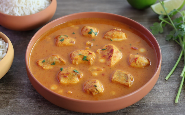 Curry de poulet coco à l'indienne