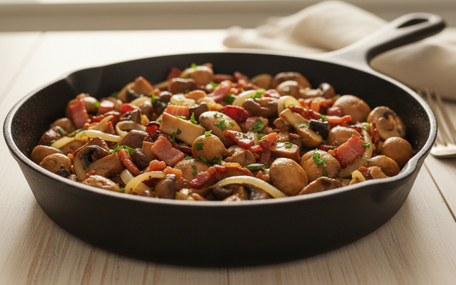 Poêlée de champignons sauvages