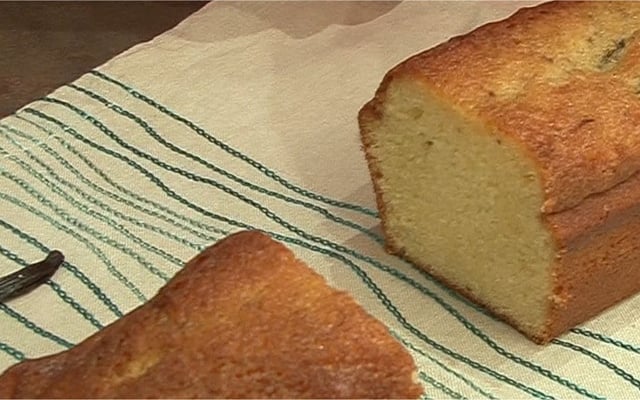 Cake parfumé à la vanille en gousse