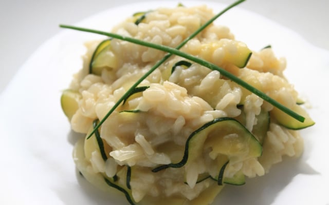 Risotto traditionnel aux courgettes