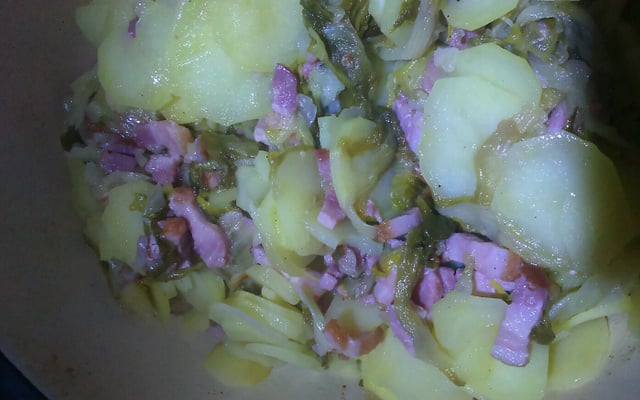 Salade aux lards ardennaise