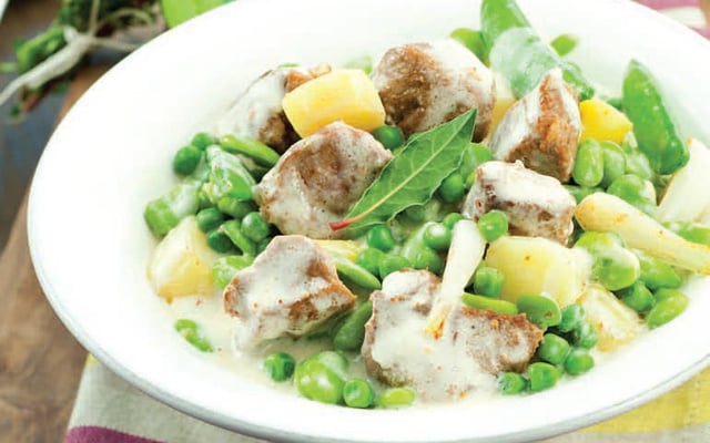 Navarin pois et fèves
