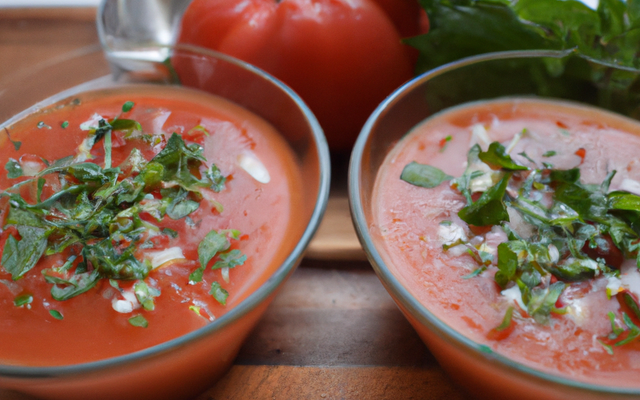 Gaspacho de tomates non calorique