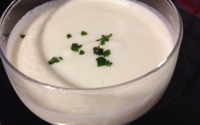 Velouté de chou fleur au lait de coco